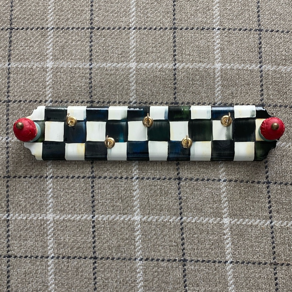 Mackenzie Childs courtly check key holder